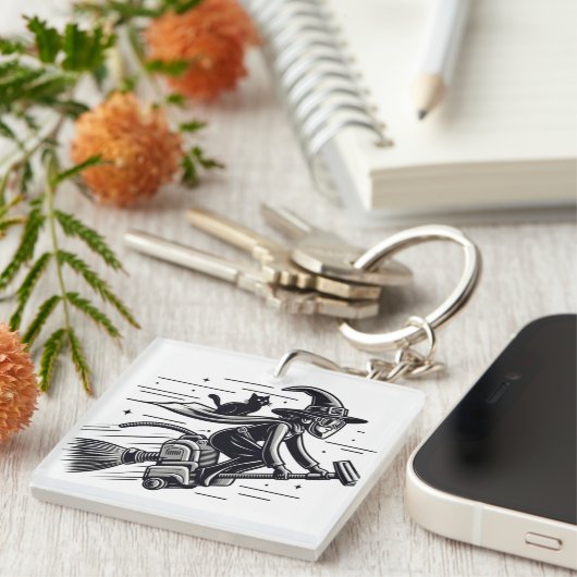 Witch's Wickedly Fast Halloween Escape! Sleutelhanger (Voorkant Rechts)