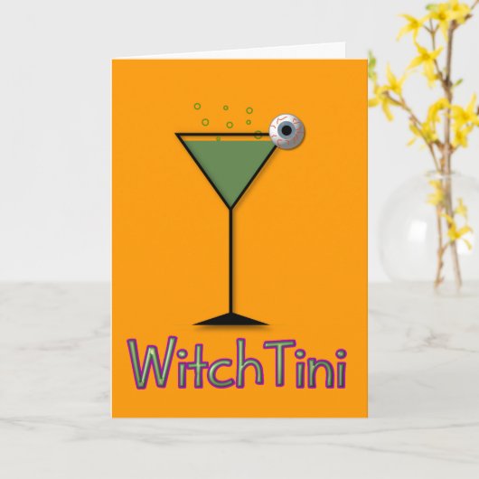 witchtini kaart (Gele Bloem)
