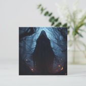 Witchwood Halloween Feestdagenkaart (Staand voorkant)