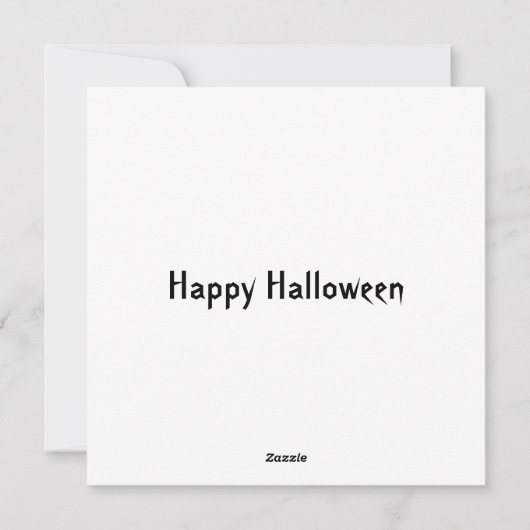 Witchwood Halloween Feestdagenkaart (Achterkant)