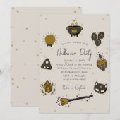 Witchy Adult Halloween Party Uitnodiging (Voorkant / Achterkant)
