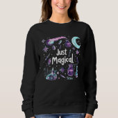 Witchy Affirmatie Gewoon Magisch Sweatshirt (Voorkant)