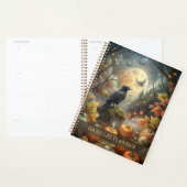 Witchy Autumn – Raven & Pumpkin Forest Volle Maan Planner (Display)