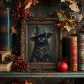 Witchy Black Cat -  stijlvol halloween Poster