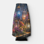 Witchy Boho Gypsy Kaarsen Lantaarns Mystiek Flesjeskoeler (Voorkant)