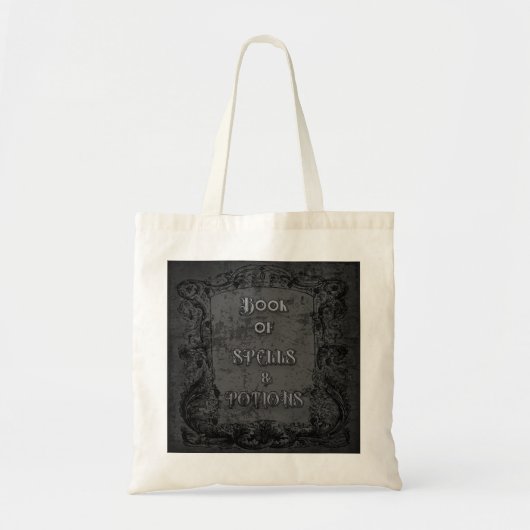 Witchy Book of Spells and Potions Tote Bag (Voorkant)