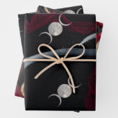 Witchy Bossen Triple Moon wrappers Inpakpapier Vel (In situ)