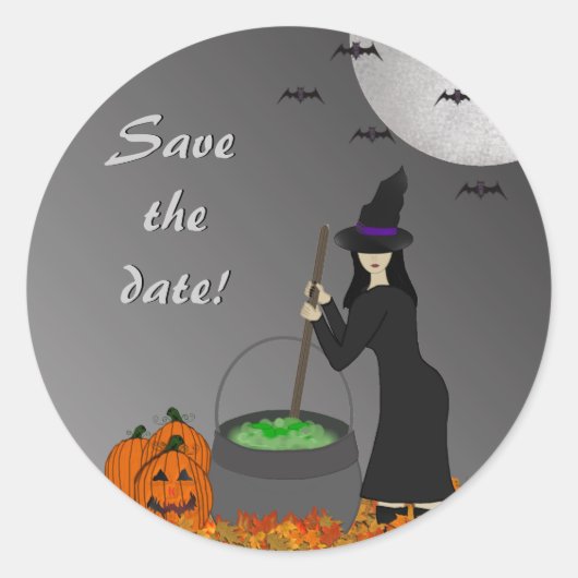 WItchy Brew Halloween Stickers (Voorkant)