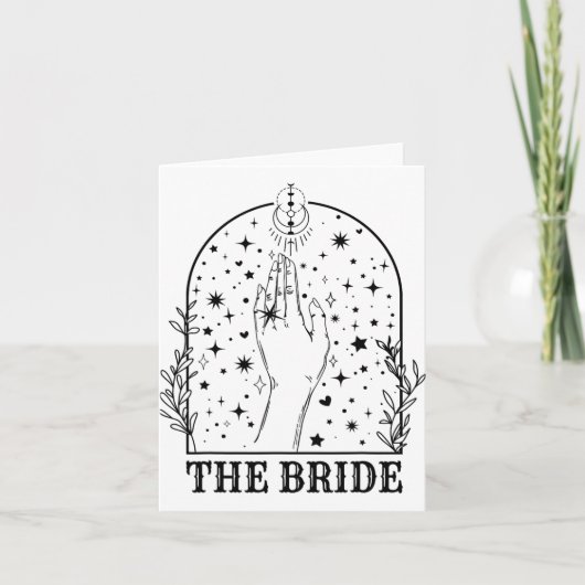 Witchy Bride Coven Matching Gothic Bachelorette Pa Kaart (Voorkant)