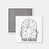 Witchy Bride Coven Matching Gothic Bachelorette Pa Magneet (Voorkant / Achterkant)