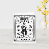 Witchy Bride Coven Tarot Celestial Gothic Bachelor Kaart (Gele Bloem)