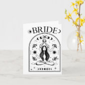 Witchy Bride Coven Tarot Celestial Gothic Bachelor Kaart (Gele Bloem)