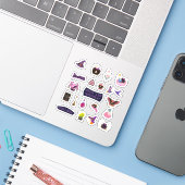 Witchy Bundle All in One Sticker (Laptop met iPhone)