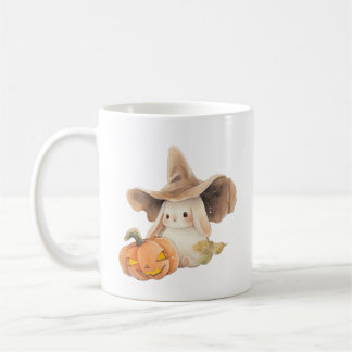 Witchy Bunny & Jack O' Lantern Hoppy Halloween Koffiemok