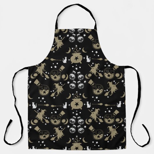 Witchy cadeau decor en feest schort (Voorkant)