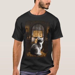 Witchy Cat Aesthetic Witch Kat Dark Art T-shirt