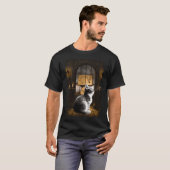 Witchy Cat Aesthetic Witch Kat Dark Art T-shirt (Voorkant volledig)