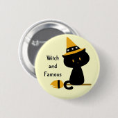 Witchy Cat Button (Voorkant /achterkant)