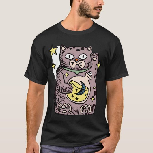 Witchy Cat cadeau T-shirt (Voorkant)