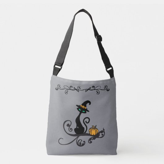 Witchy Cat Cross Body Bag Crossbody Tas (Voorkant)