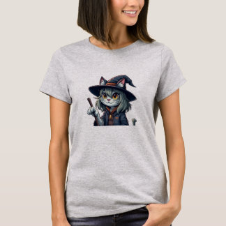 Witchy Cat Halloween Design – Schattig & Spooky T-shirt