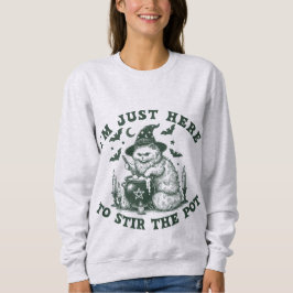 Witchy Cat Halloween Sweatshirt