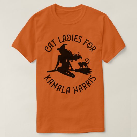 Witchy Cat Ladies voor Kamala Wiccan Pagan Cheeky T-shirt (Design voorkant)
