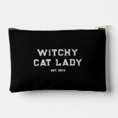 Witchy Cat Lady Custom Est. Date Distressed Black Etui (Achterkant)