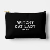 Witchy Cat Lady Custom Est. Date Distressed Black Etui (Voorkant)