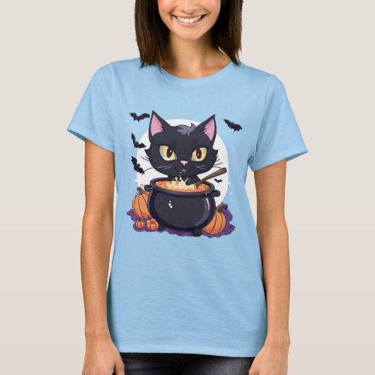 witchy cat potion t-shirt (Voorkant)