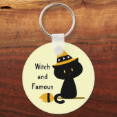 Witchy Cat Sleutelhanger (Voorkant)