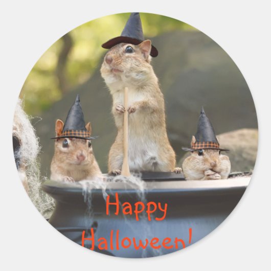 Witchy Chipmunks Stickers (Voorkant)