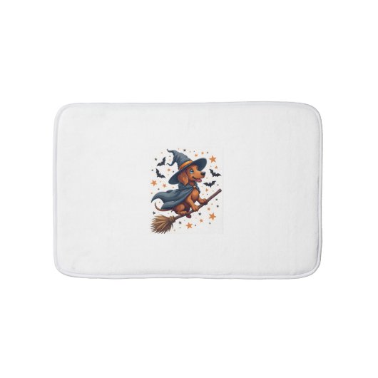 Witchy Dachshund Delight Badmat (Voorkant)