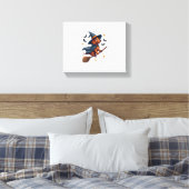 Witchy Dachshund Delight Canvas Afdruk (Insitu (Slaapkamer))