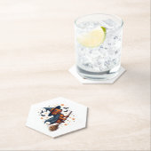 Witchy Dachshund Delight Kartonnen Onderzetters (Insitu)