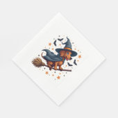 Witchy Dachshund Delight Servet (Hoek)