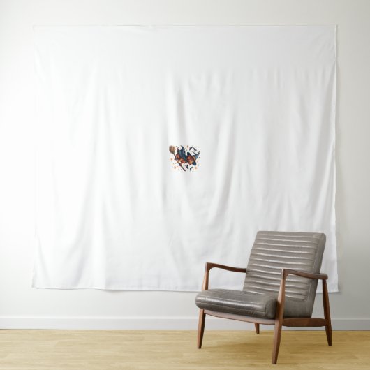 Witchy Dachshund Delight Wandkleed (In Situ (horizontaal))