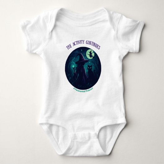 Witchy Design for Kids, Light Baby Bodysuit (Voorkant)