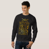 Witchy Dirty Inked & Curvy Gold Trui (Voorkant volledig)