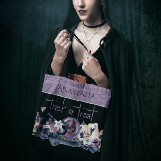 Witchy Elegance Herbruikbare Halloween Tote Bag