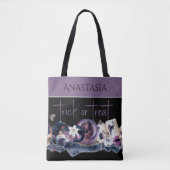 Witchy Elegance Herbruikbare Halloween Tote Bag (Voorkant)