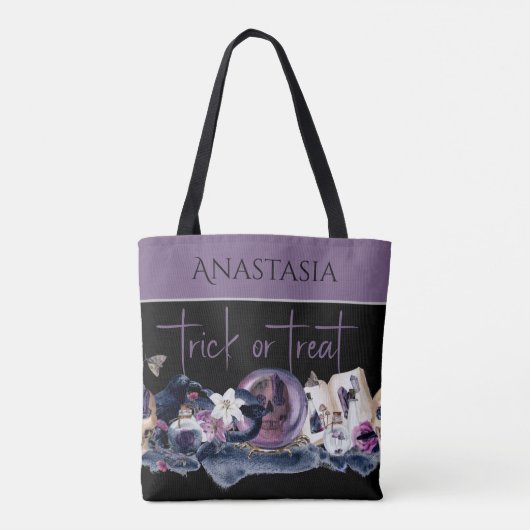 Witchy Elegance Herbruikbare Halloween Tote Bag (Achterkant)