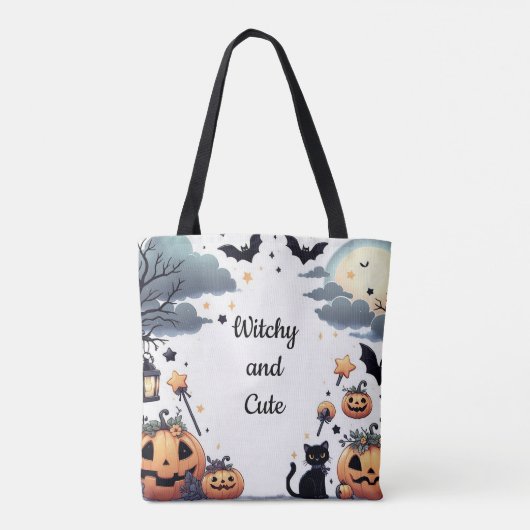 Witchy en Schattige (1) Full Print Tote Bag (Achterkant)