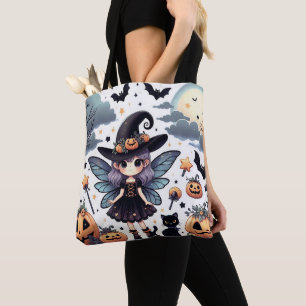 Witchy en Schattige (1) Full Print Tote Bag