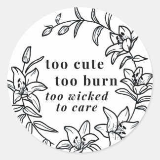 Witchy en Schattigee Lily Border Sticker