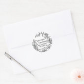 Witchy en Schattigee Lily Border Sticker (Envelop)