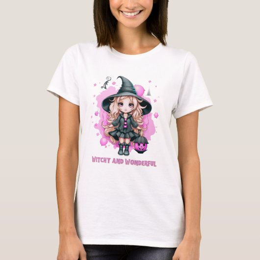 Witchy en Wonderful Leuke Heks Halloween Mok T-shirt (Voorkant)