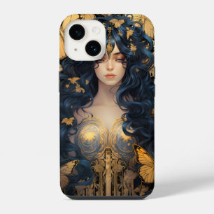 Witchy Enchantress Sorceress Vrouw Dark Academia iPhone 14 Hoesje