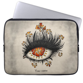 Witchy Eye Gothic Horror Art Laptop Sleeve