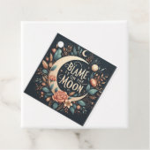 Witchy Floral blameert het op de maan gunst cadeau Bedankjes Labels (In situ)
